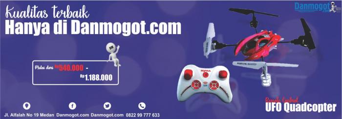 Macam-macam UFO Quadcopter Remote Control kualitas terbaik hanya di Danmogot.com